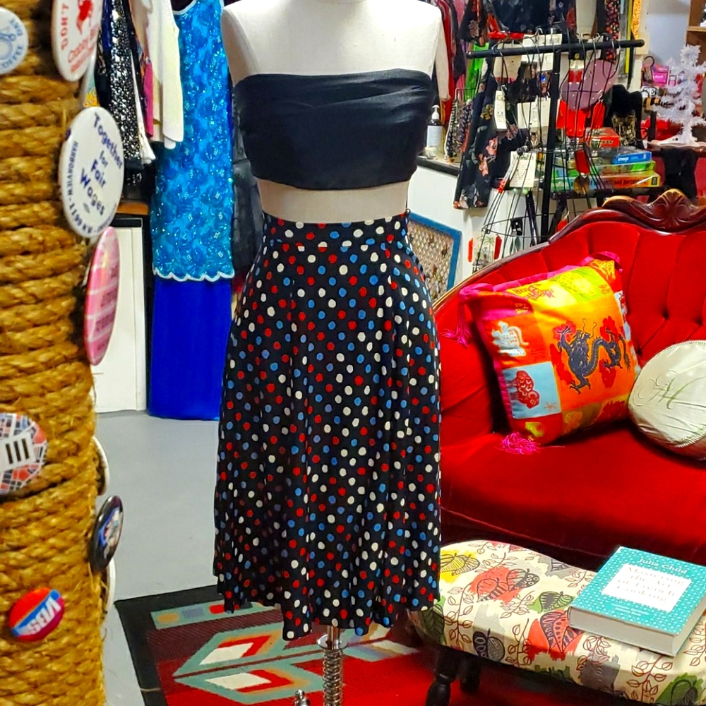 Vintage polkadot skirt